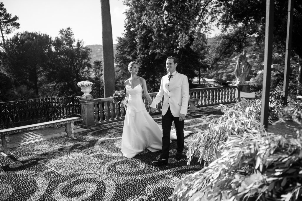 villa giardino passeggiata bianco e nero wedding photographer in santa maria ligure genoa