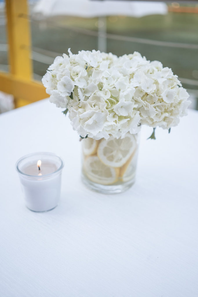 centrotavola elegante ristorante  matrimonio portofino