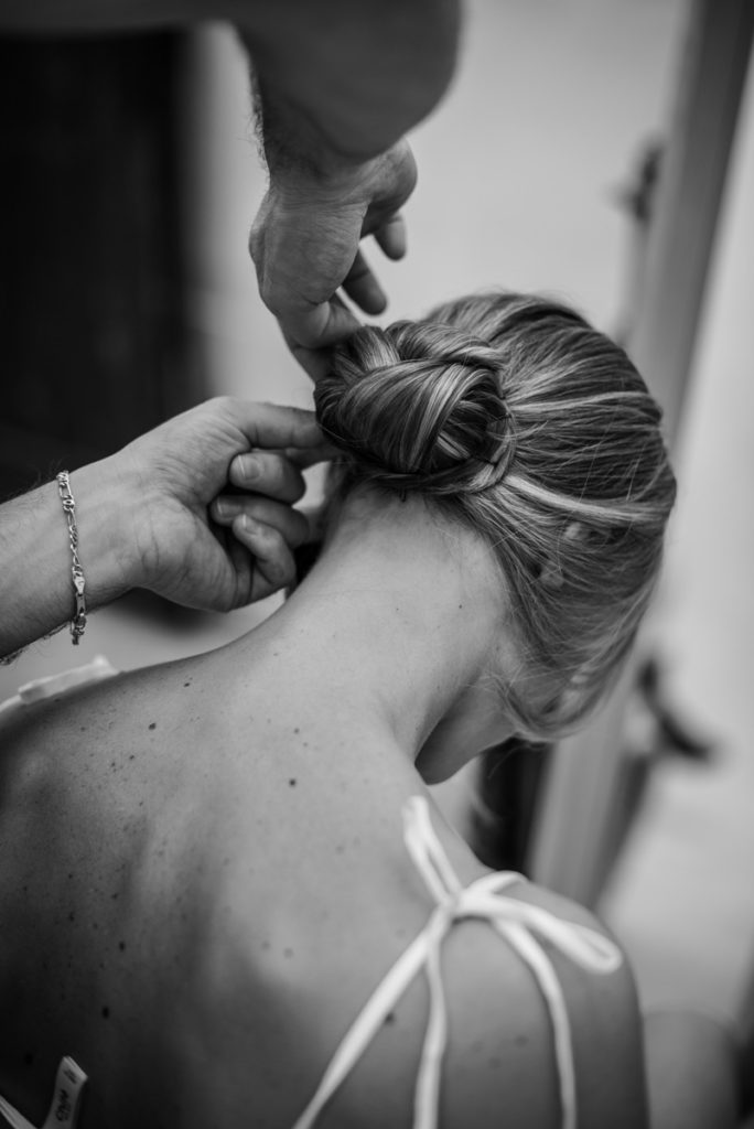 hair wedding stylist bride Trento Italy Beauty Photographer reportage style elegance Alois Lageder 