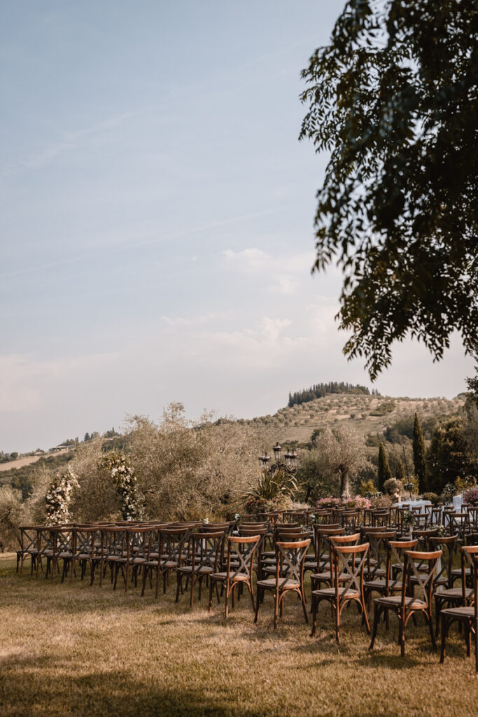 cerimony in the Tuscany hills