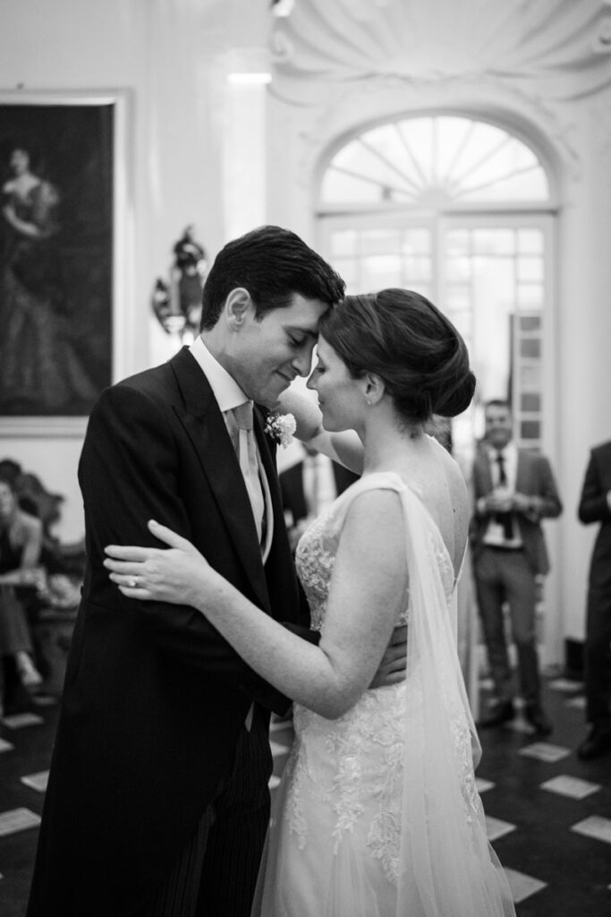 Bride and groom's first dance  in Villa Durazzo