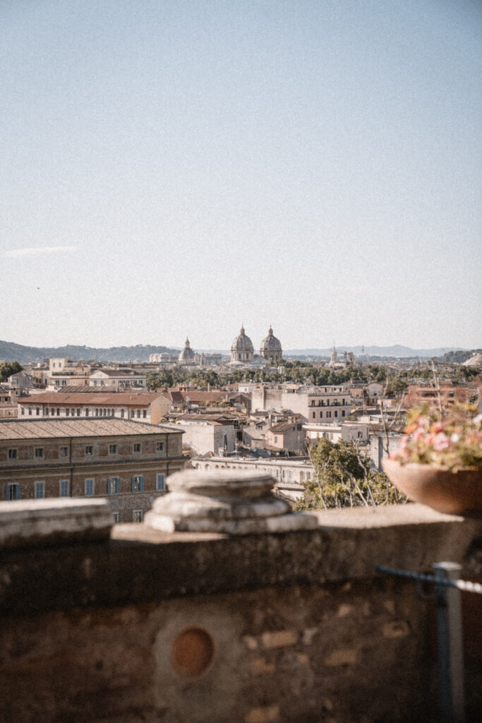 rome view from the istituto nazionale degli studi romani terrace