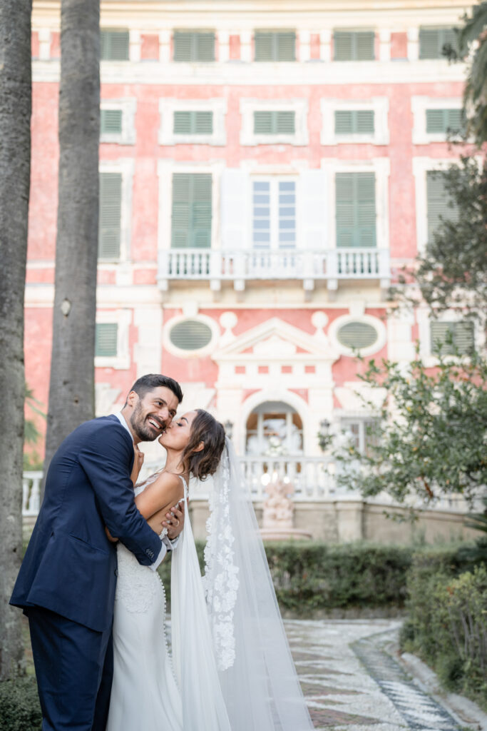 Photographer Giorgia Cenni e Lorenzo Di Giovanni wedding in portofino September 2023 Italy, Francesca Piccini Dress
