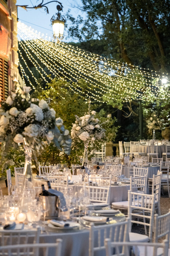 Photos Giorgia Cenni e Lorenzo Di Giovanni wedding in portofino September 2023 Flowers by Il Giardino di Susanna,, dinner under the stars