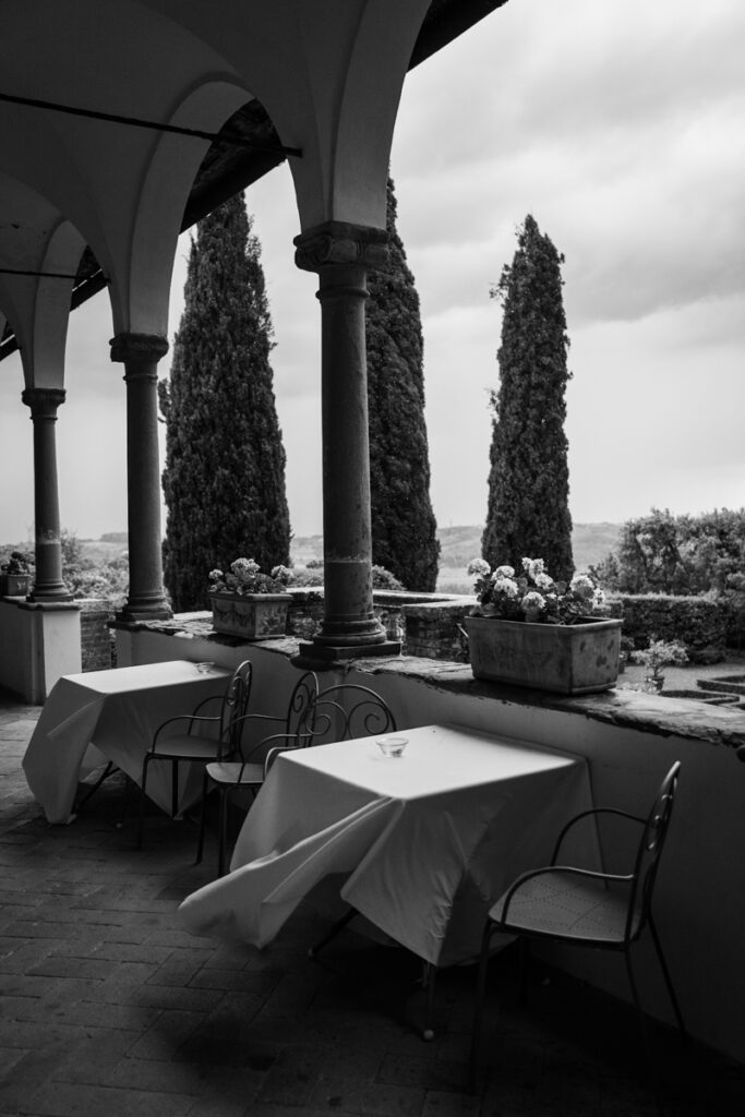 wedding photographer in Tuscany, Italy style, best wedding venue certosa di Pontignano, convento, windy day, timeless photos